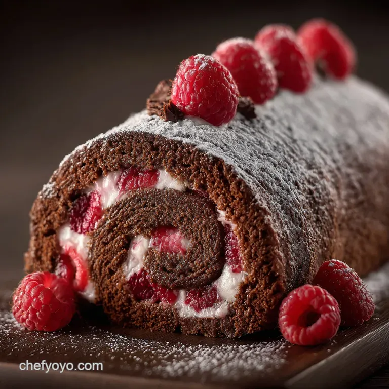 Raspberry Chocolate Cake Roll: Elegant Swiss Roll Recipe That Wont Crack