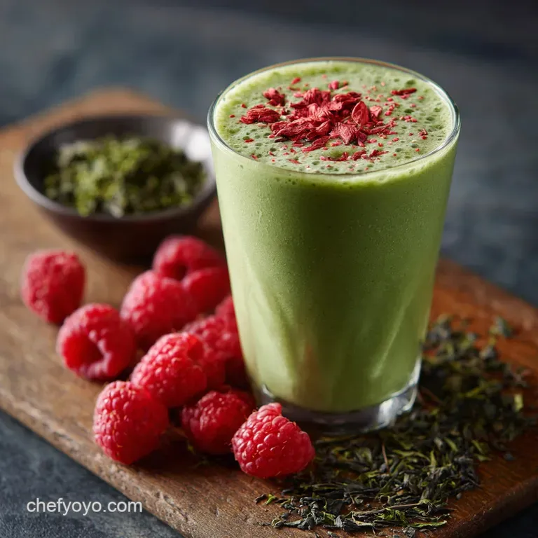 Raspberry Green Tea Smoothie Your Easy Morning Power Boost presentation