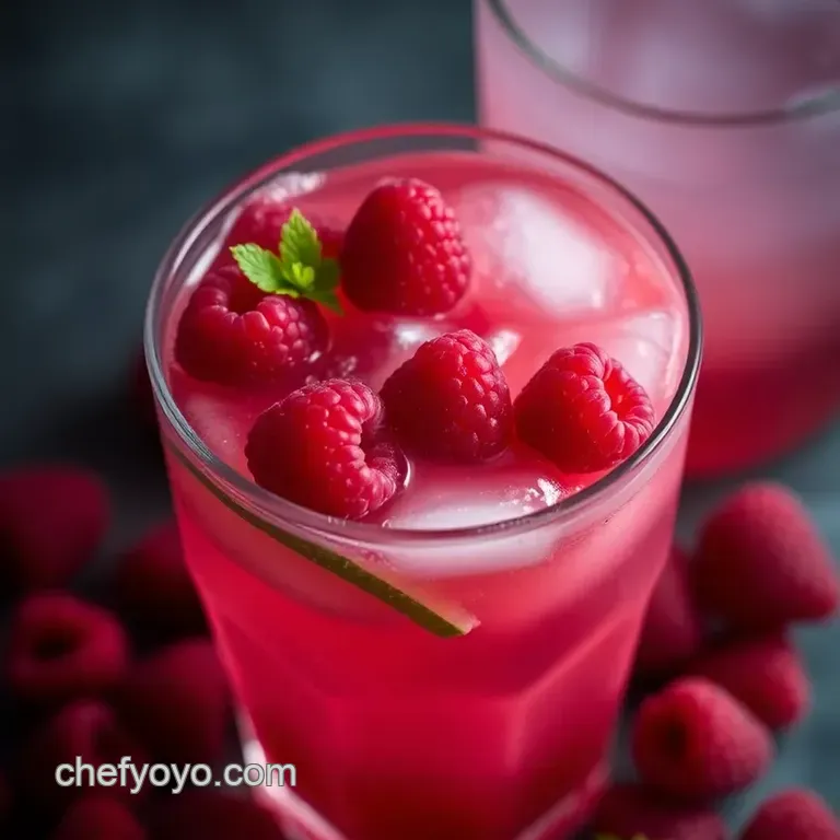 Razzmatazz Refresher Recipe presentation