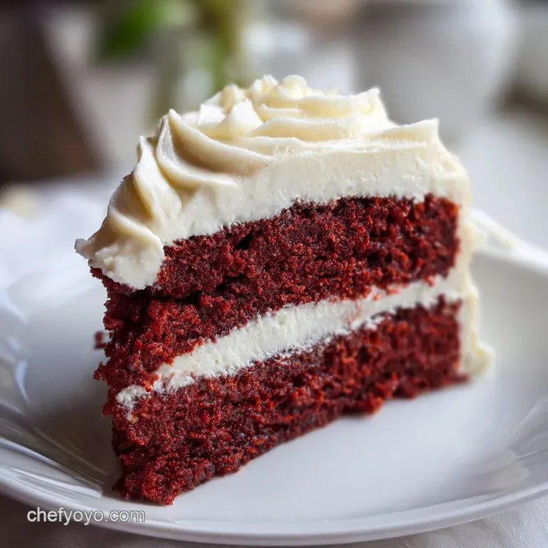 Red Velvet Cake: Moist and Tender