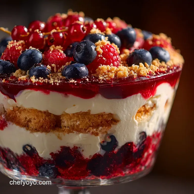 Red White and Blueberry Trifle: the Creamiest Most Patriotic Summer Dessert presentation