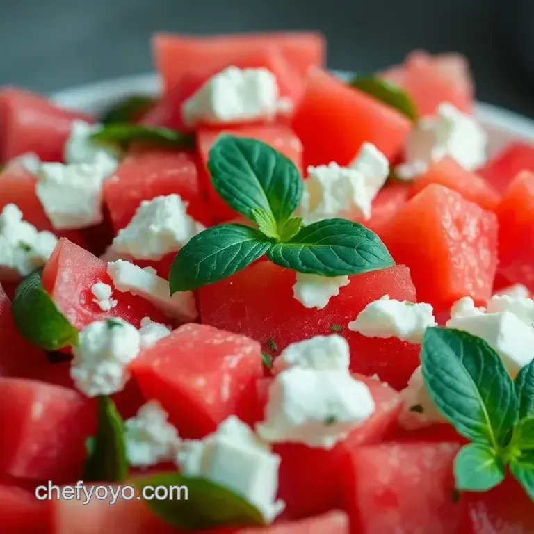 Refreshing Watermelon Feta Mint Salad: A Summer Delight!