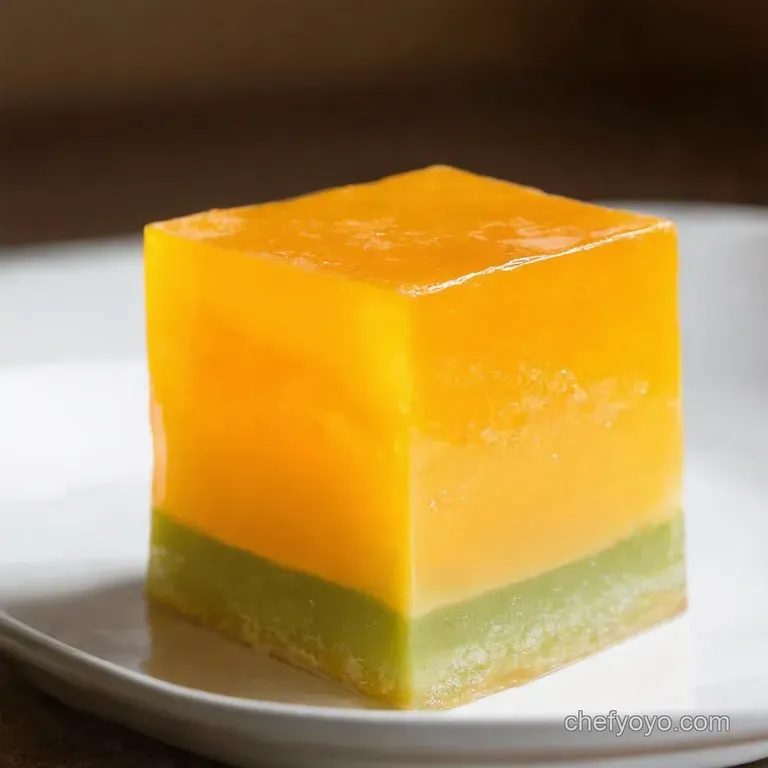 Retro Sunshine Salad Jello Mold presentation