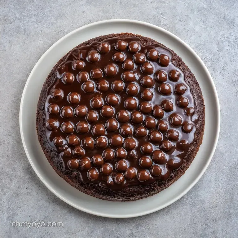 Rich Chocolate Dot Cake: Fudgy and Dark