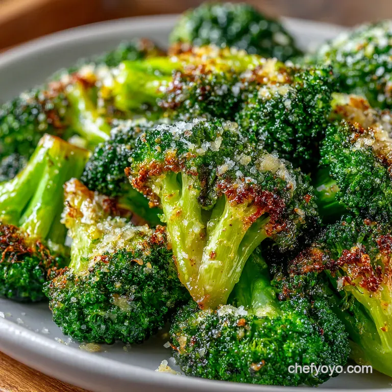 Roasted Garlic Parmesan Broccoli