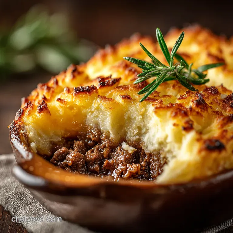 Root Vegetable Shepherds Pie with Lamb Rosemary
