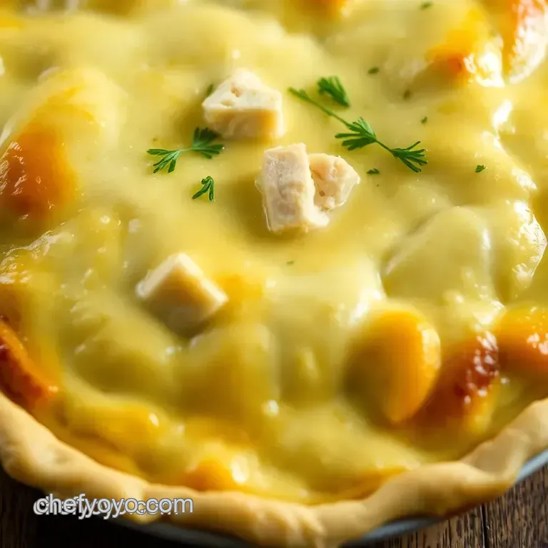 Rotisserie Chicken Pot Pie: Comfort Food Elevated presentation