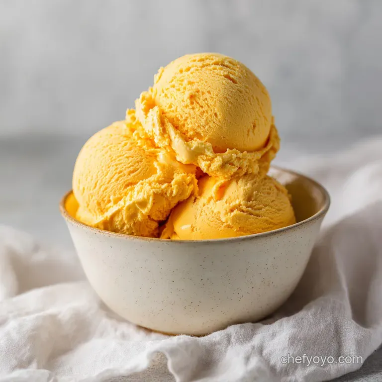 Saffron Honey Ice Cream with Orange Zest