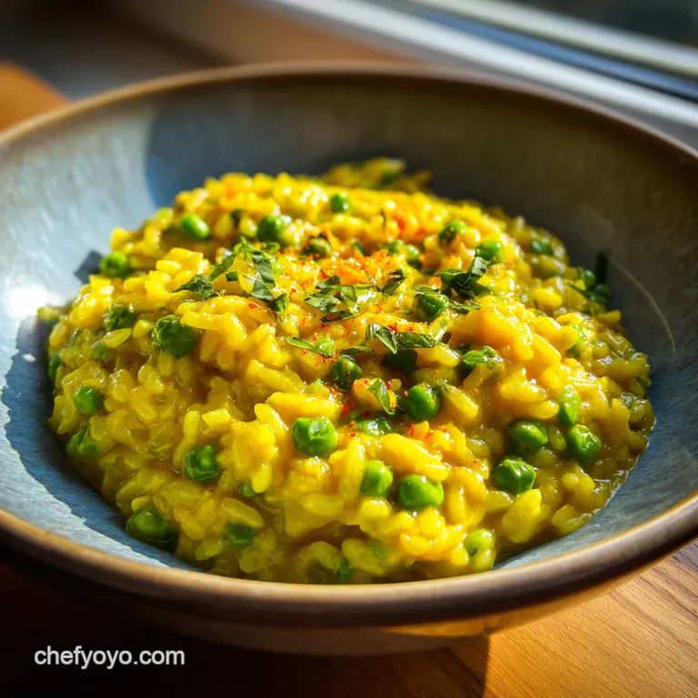 Saffron Pea and Lemon Risotto The Managed Method