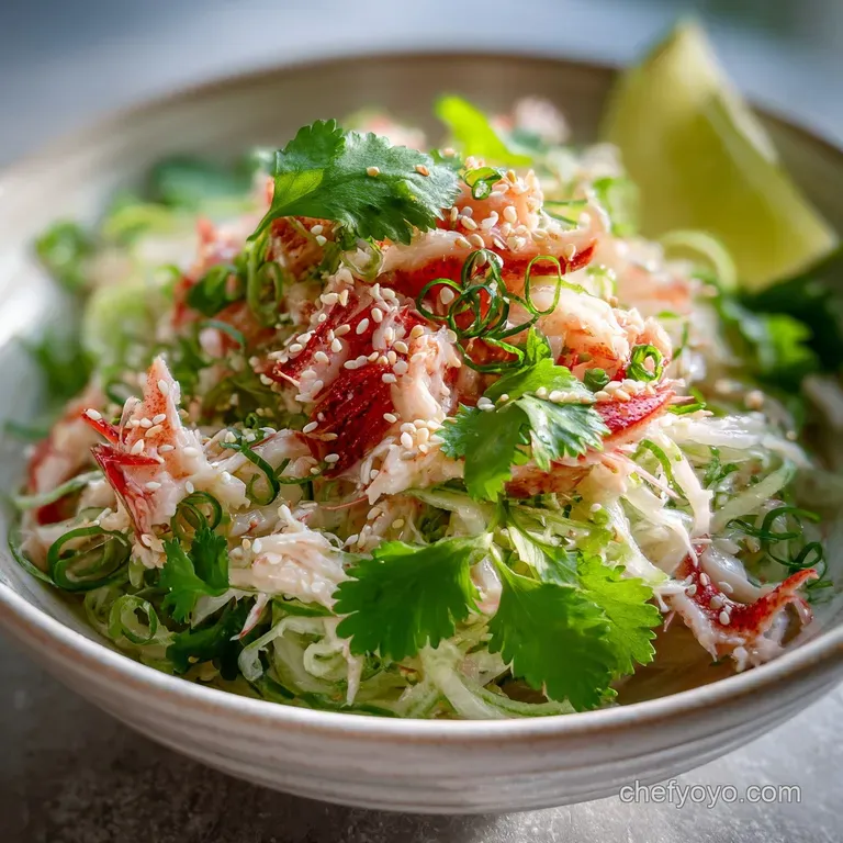 Salade Crabe Japonaise: Velvety & Crisp
