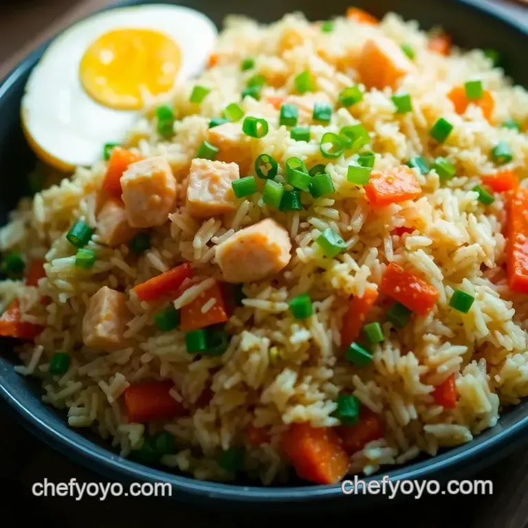 Salmon Fried Rice: a Quick and Delicious Way to Use Leftovers presentation