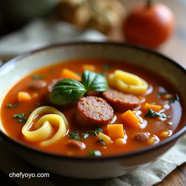 The Bramble Thyme Autumn Sausage Tortellini Soup A Cozy Harvest Bowl