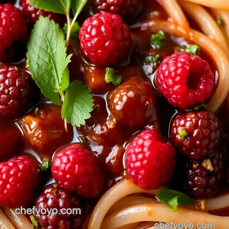 Sauté Raspberry Chipotle Sauce: A Sweet Heat presentation