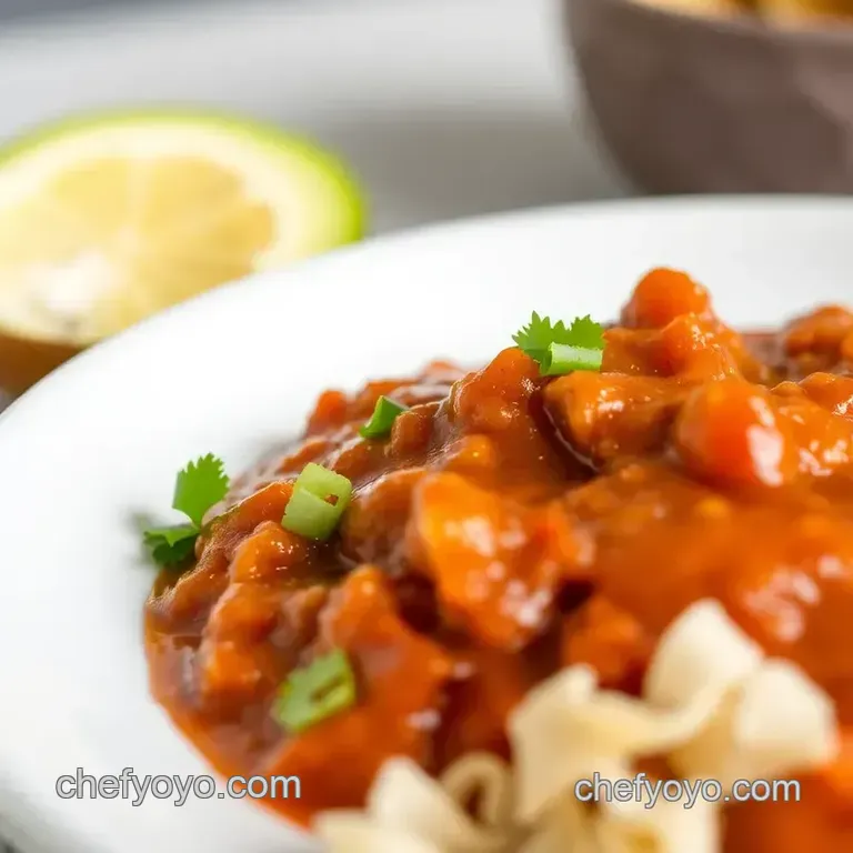 Sautéed Enchilada Sauce with Zesty Flavor presentation