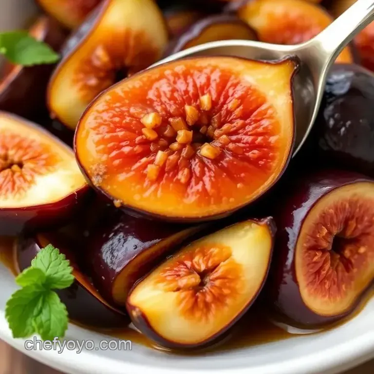 Sautéed Fig Delight: Sweet Caramelized Sauce presentation