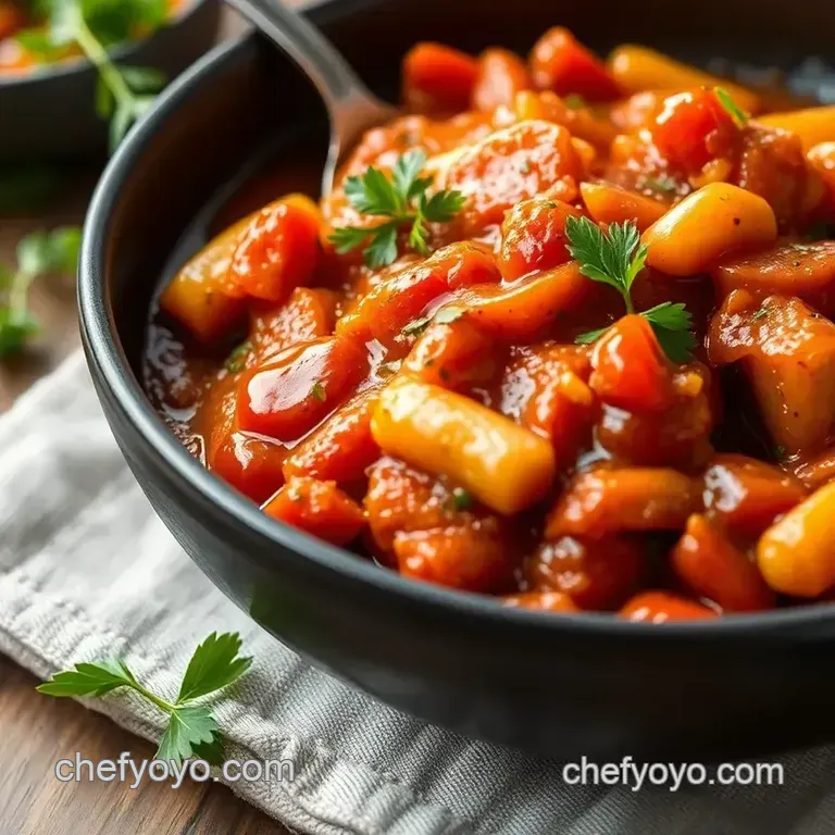 Garlic & Tomato Paste Saut&eacute;ed Sauce presentation