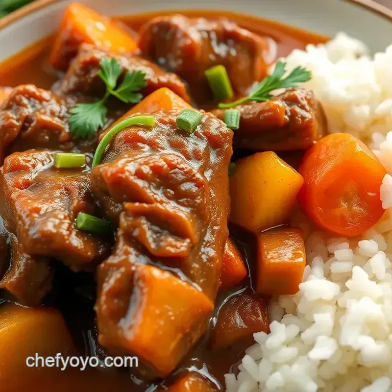 Savoring Oxtail Stew with Fluffy Rice