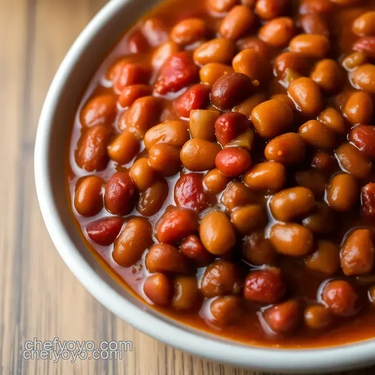 Savory and Simple Easy Baked Beans presentation