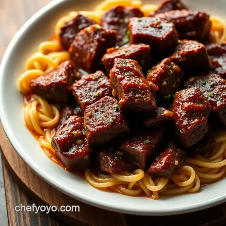 Savory Braised Diezmillo de Res Recipe presentation