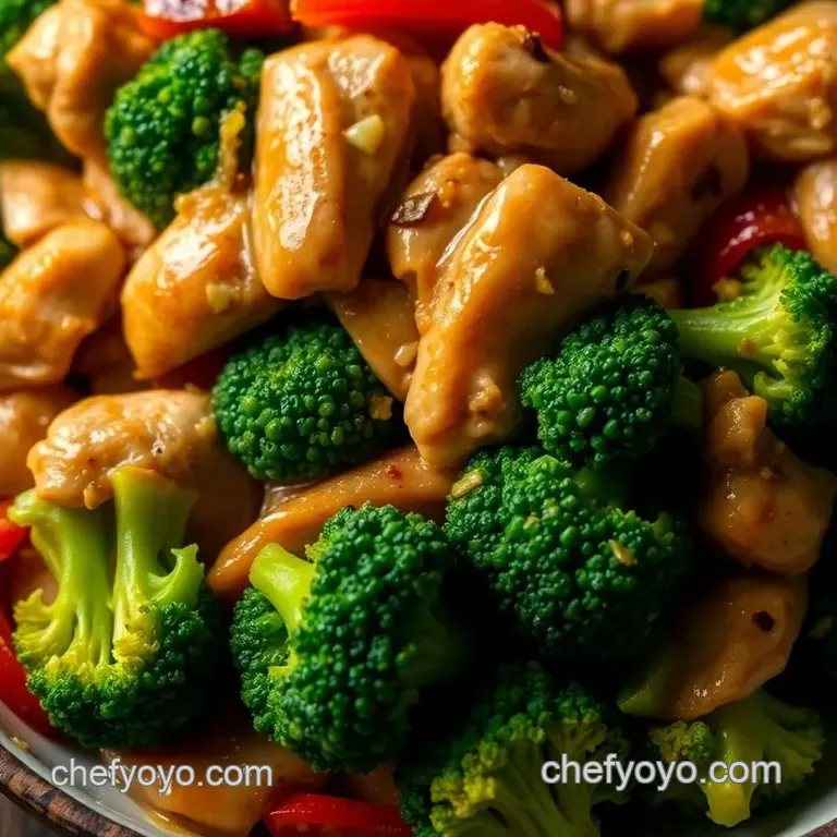 Savory Chicken and Broccoli Stir Fry: a Quick and Flavorful Delight presentation