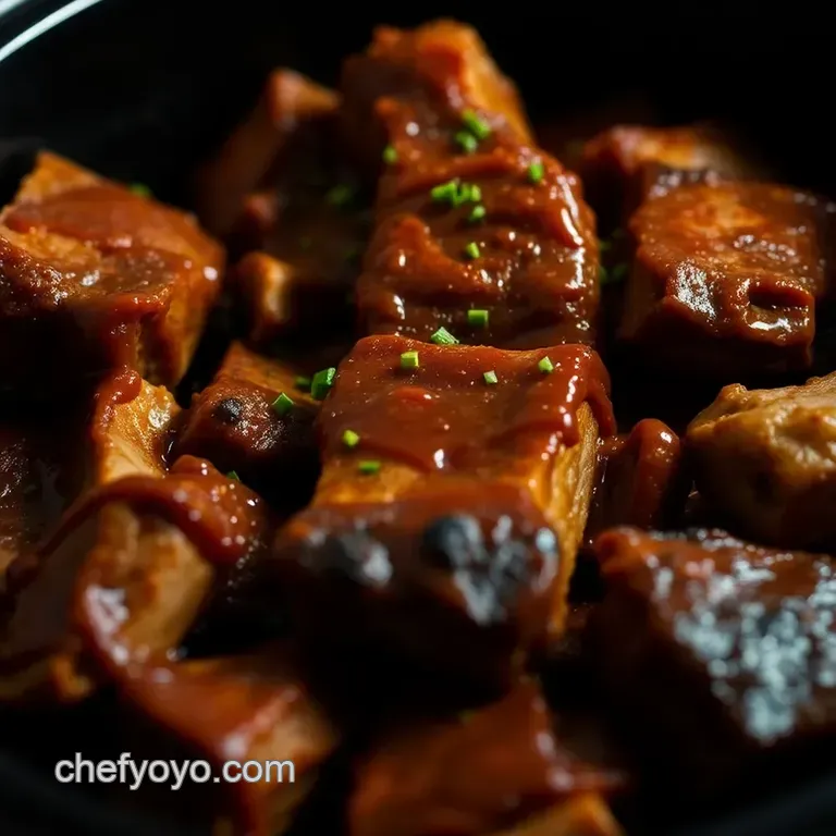 Savory Country Ribs in the Crock Pot presentation