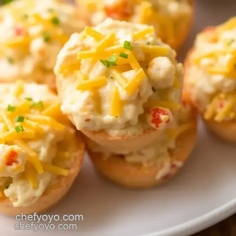 Savory Crabbies: Cheesy Crab and Cheese Bites presentation
