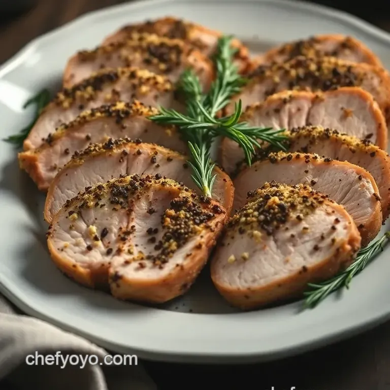 Savory Herb-Crusted Turkey Tenderloins presentation