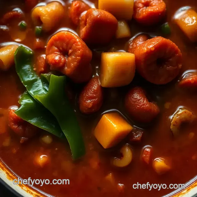 Savory Seafood Gumbo with Andouille Sausage presentation