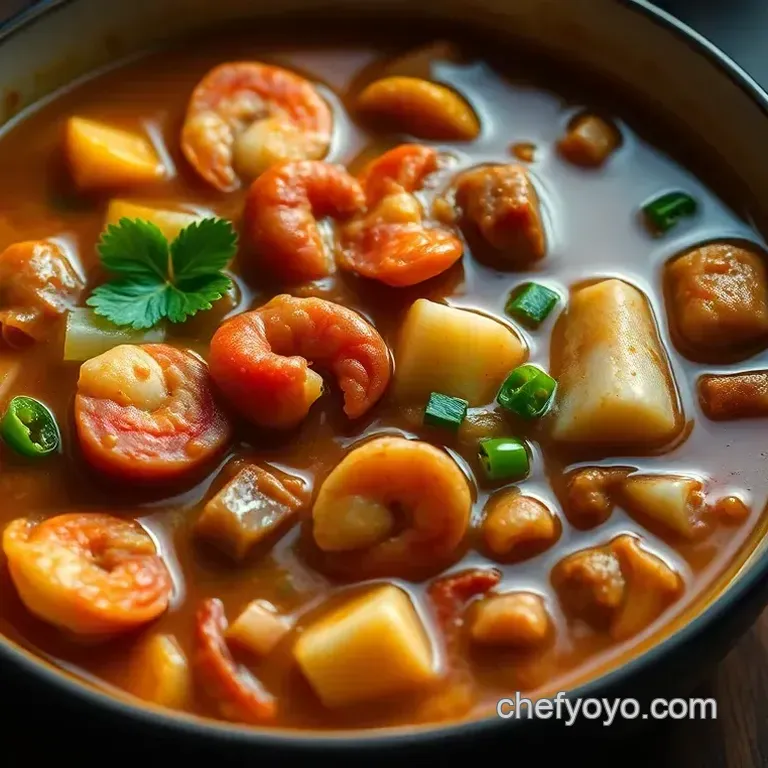 Savory Seafood Gumbo with Andouille Sausage