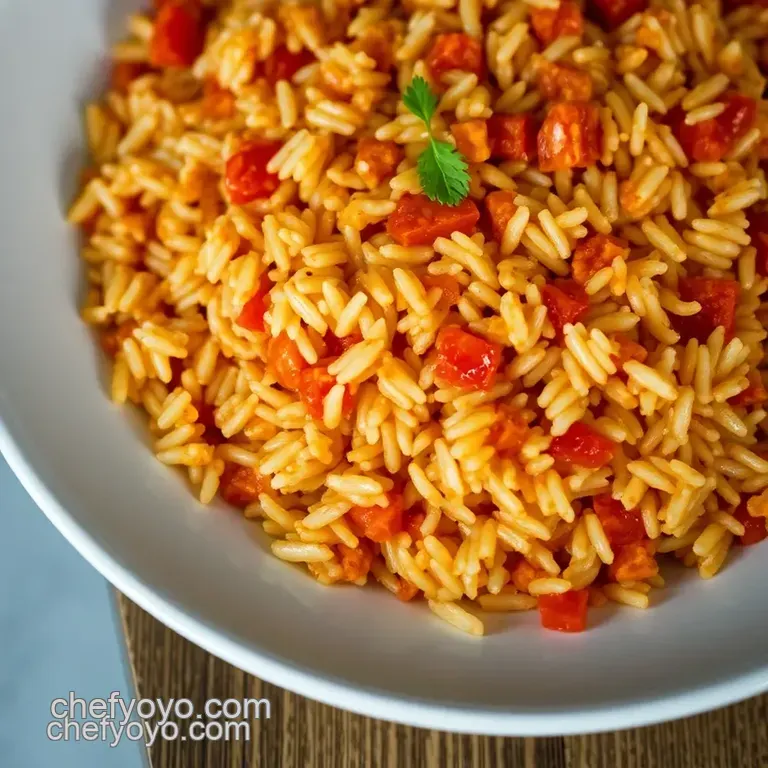 Savory Spanish Rice: a Flavorful and Simple Side Dish presentation