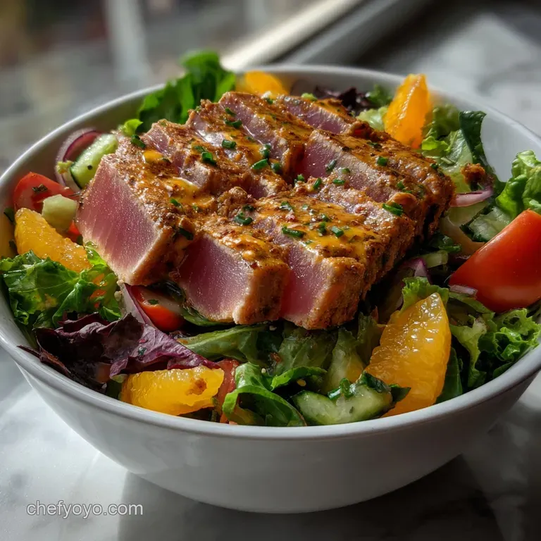 The Ultimate Seared Tuna Salad with Wasabi Butter