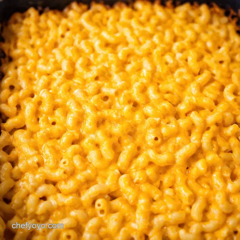 Seriously Cheesy Baked Mac Cheese presentation