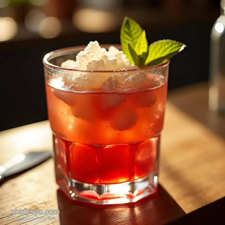 Shirley Temple Granita presentation