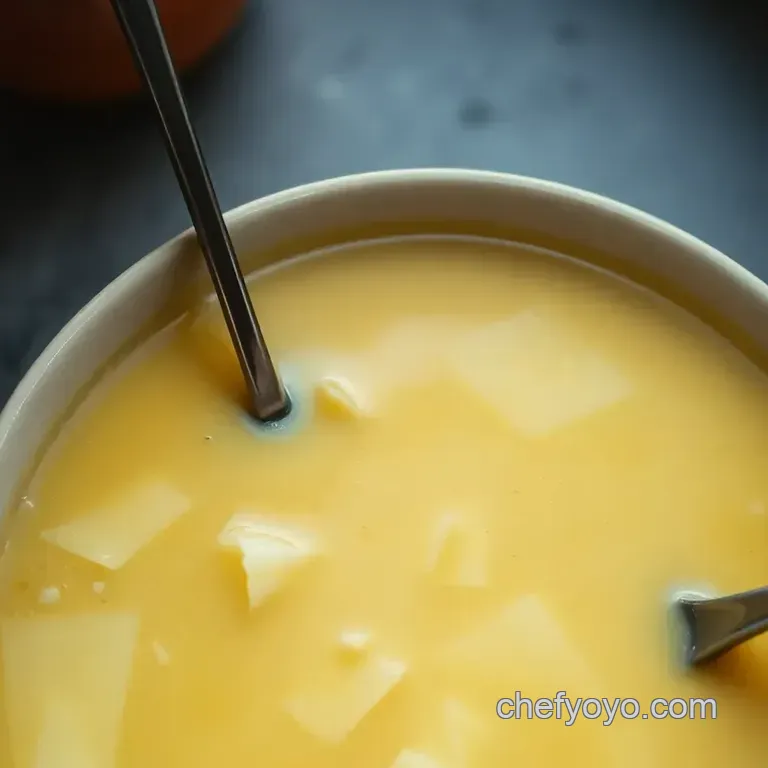 Silky & Savory Egg Drop Soup presentation