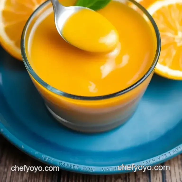 Zesty Simmering Fresh Orange Sauce presentation