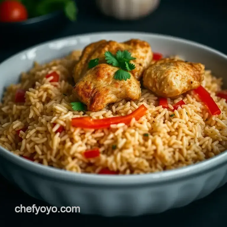 Simple and Savory Arroz con Pollo: A Comforting Spanish Classic presentation
