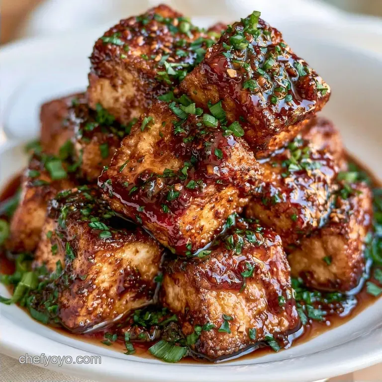 Crispy Simple Garlic Soy Tofu