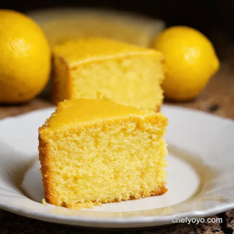 Simply Scrumptious Lemon Yogurt Cake presentation