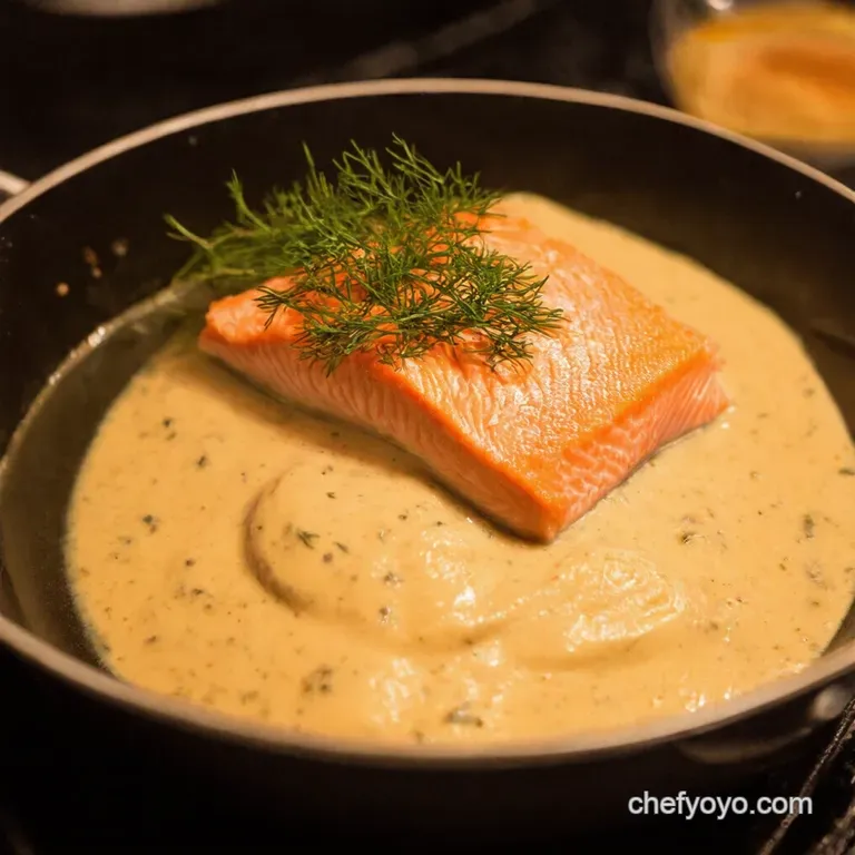Simply Splendid Creamy Dill Sauce for Salmon presentation