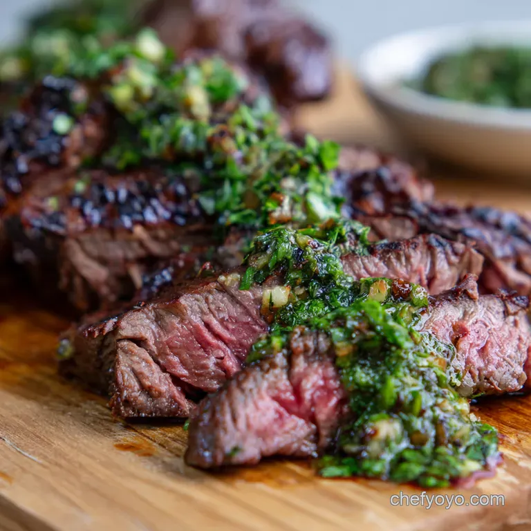 Sizzle and Savor Perfect Grilled Skirt Steak with Chimichurri Sauce