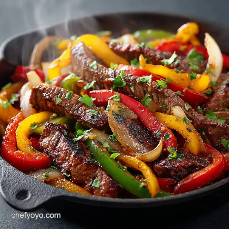 RestaurantStyle Steak Fajitas Recipe Easy Skillet Dinner