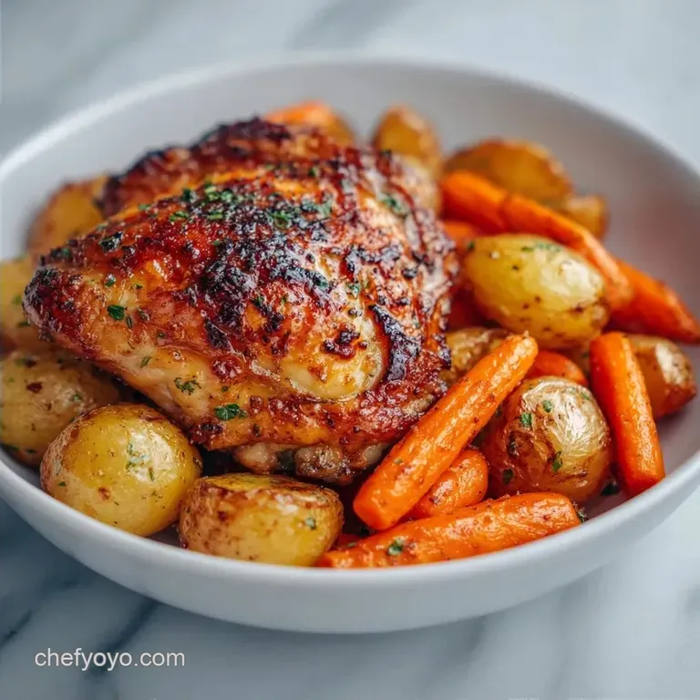 Skillet Chicken Thighs: Crispy with Carrots