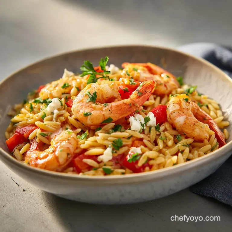 Skillet Shrimp With Orzo Recipe