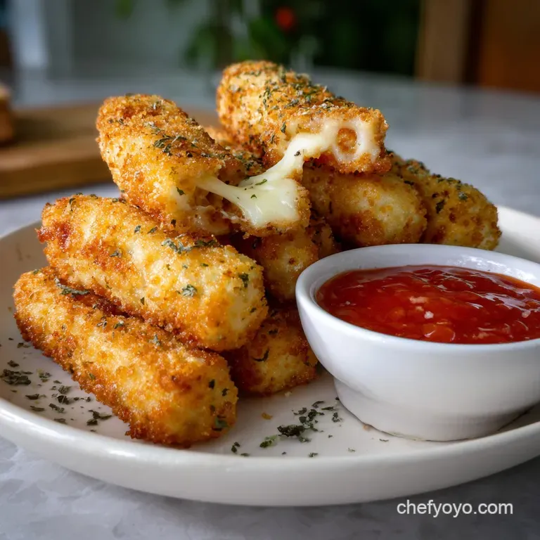 Skinny Baked Mozzarella Sticks: Crispy Easy