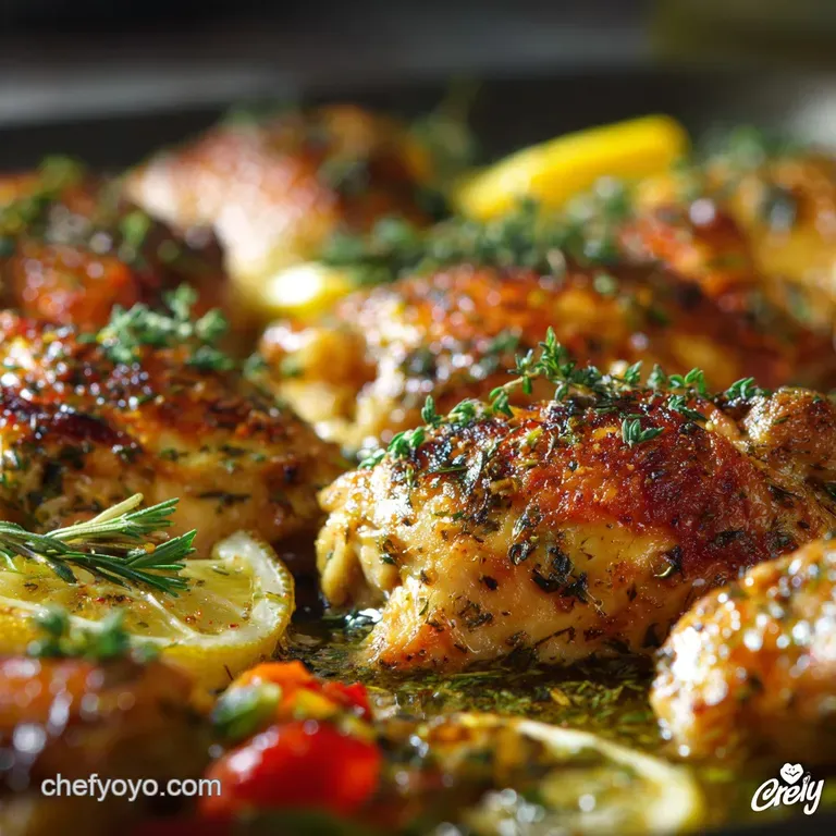 Skinny Recipes: Mediterranean Chicken Supper Traybake presentation