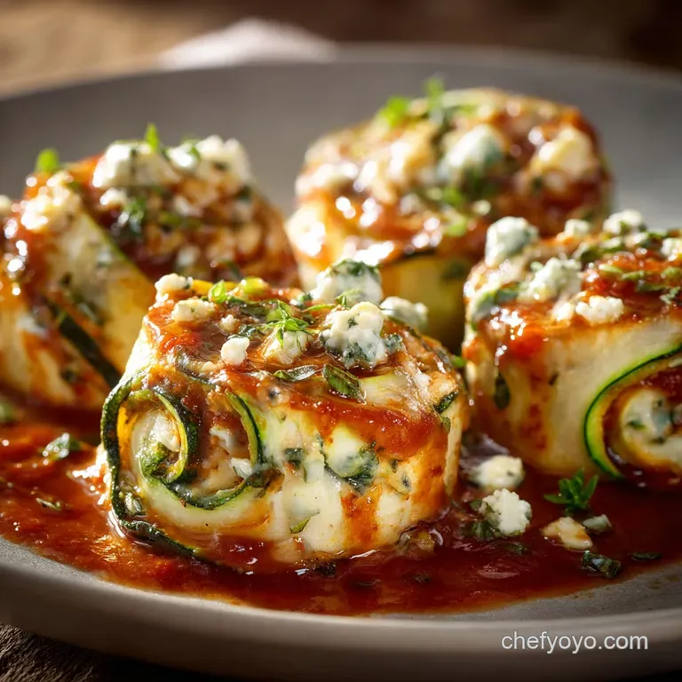 Slimline Lasagna Rolls Courgette and Ricotta Pinwheels