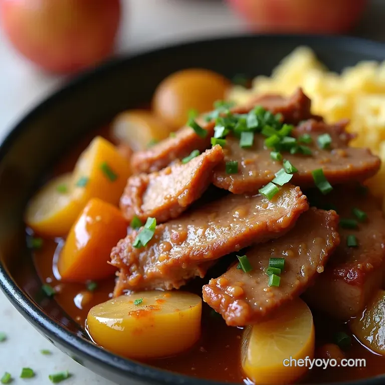 Slow Cooker Apple Cider Pulled Pork with Creamy Polenta