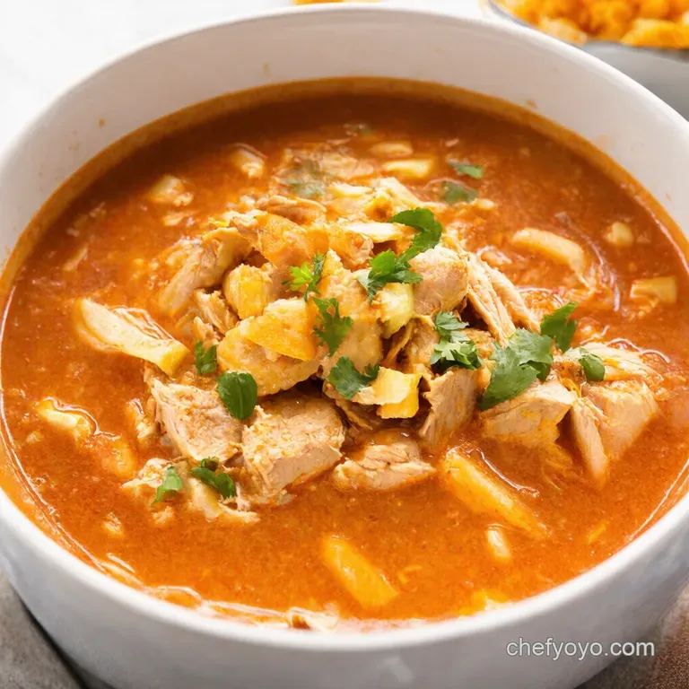 Slow Cooker Chicken Tortilla Soup Fiesta in a Pot presentation