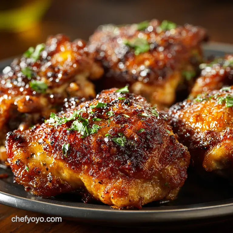 Slow Cooker Honey Garlic Chicken Thighs