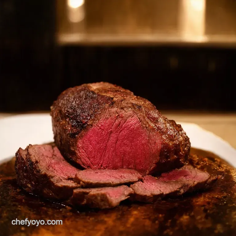 Slowroasted Beef the Ultimate Sunday Roast presentation